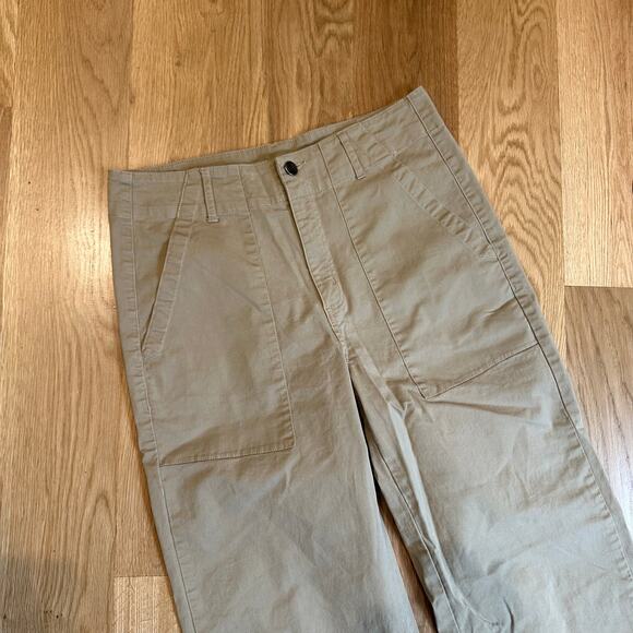 10Tree Organic Cotton Beige Cream Pants Trouser Pants sz 8 - Picture 8 of 8